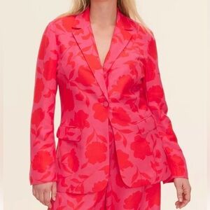 Kate Spade x Target Rose Print Blazer – NWT – Size XS Perfect for Valentines Day